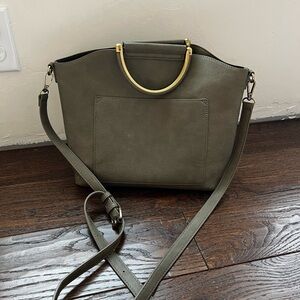 Dark green shoulder bag